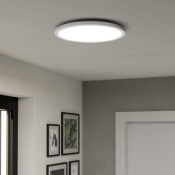 EGLO connect LED stropné svietidlo Rovito-Z, biele, Ø 39 cm