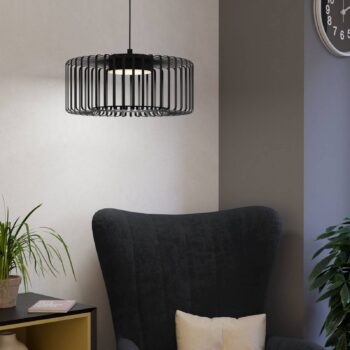 EGLO connect LED závesné svietidlo Ginestrone-Z, 1 svetlo, čierna