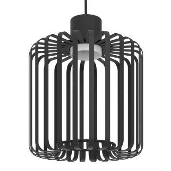 EGLO connect LED závesné svietidlo Ginestrone-Z, 3-svetelné, čierne