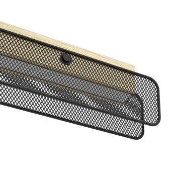 EGLO connect LED závesné svietidlo Kokomo-Z, čierna farba, drevo, oceľ