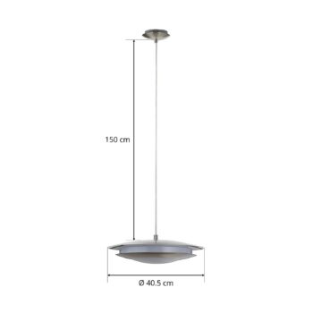 EGLO connect Moneva-C LED lampa niklová Ø 40,5