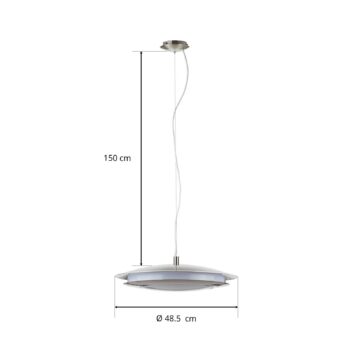 EGLO connect Moneva-C LED lampa niklová Ø 48,5