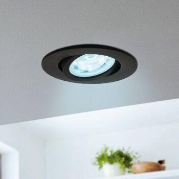 EGLO connect Saliceto-Z zapust. LED svetlo čierna