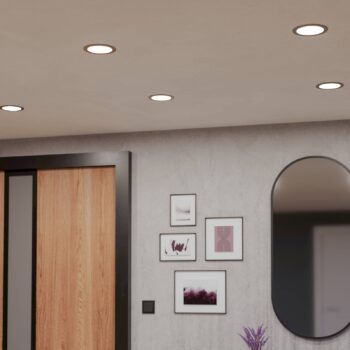 EGLO connect Smart-LED-zapustene svietidla Fueva 6-Z, sivá, Ø 16cm