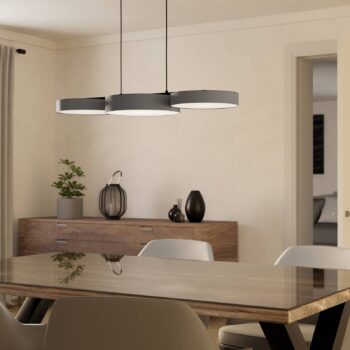 EGLO connect Smart LED závesné svietidlo Barbano-Z, sivá