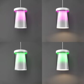 EGLO connect Smart LED závesné svietidlo Chiusello-Z, biele, kovové