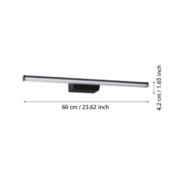 EGLO connect Smart LED zrkadlo svetlo Regello-Z, čierne