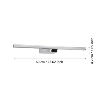 EGLO connect Smart LED zrkadlo svetlo Regello-Z, sivá