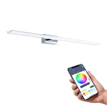 EGLO connect Smart LED zrkadlo svetlo Tabiano-Z, 90,5 cm, chróm