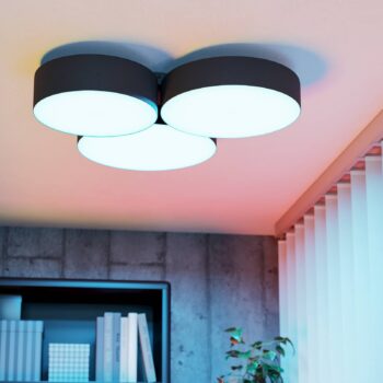 EGLO connect Smart stropné LED svetlo Barbano-Z, čierne