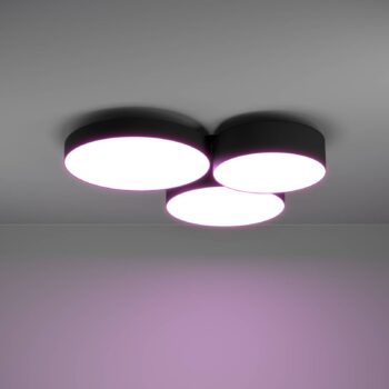 EGLO connect Smart stropné LED svetlo Barbano-Z, čierne