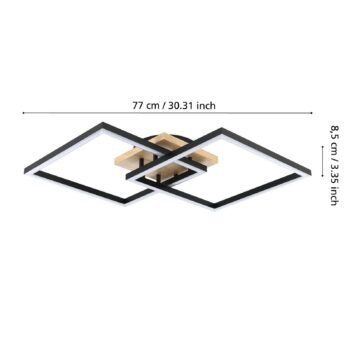 EGLO connect Smart stropné LED svetlo Lomaltas-Z, 77 cm, 4400 lm