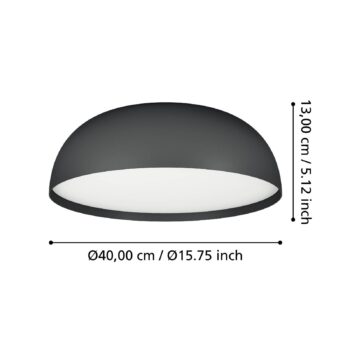 EGLO connect Smart stropné LED svetlo Tollos-Z, Ø 40 cm