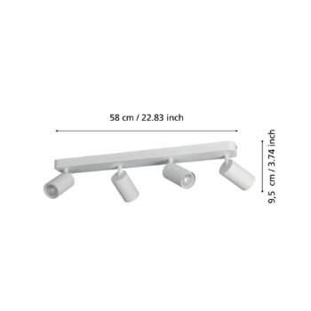 EGLO connect Telimbela-Z bodové svetlá 4-pl. biela