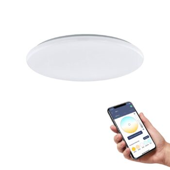 EGLO connect Totari-Z LED stropné svietidlo, biele 56 cm