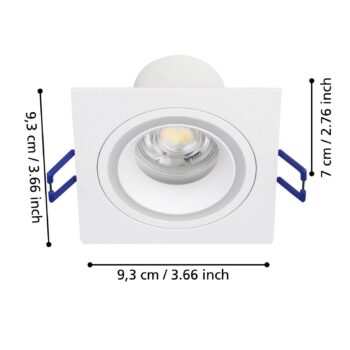 EGLO connect inteligentné LED svietidlo Carosso-Z, 9 x 9 cm, biele
