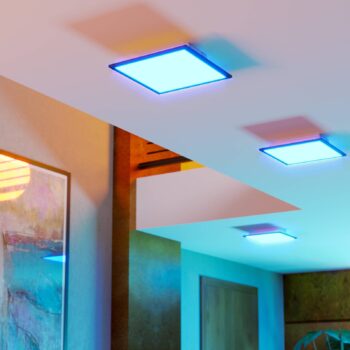 EGLO connect stropné LED svetlo Moradillo-Z, čierne, 29 cm