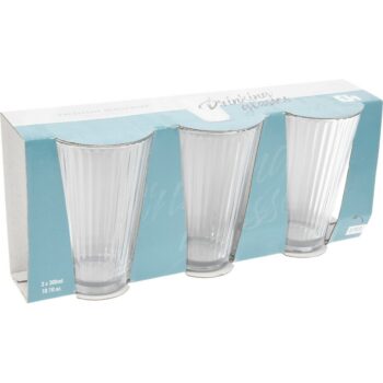 EH Súprava pohárov Stripes 3 ks, 300 ml