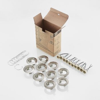 ELC Dakarra zapustené Downlight 10ks, GU10 nikel