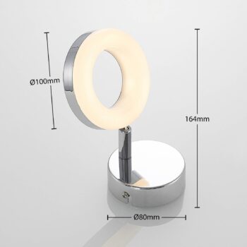 ELC Tioklia bodové LED svetlo chróm 1-plameňové