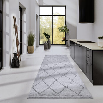 ELLE Decoration, Behúň Gallery 106082 Light Grey z kolekcie Elle, 80x240, šedá, obývacia izba