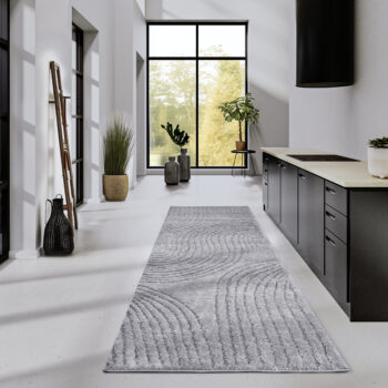 ELLE Decoration, Behúň Gallery 106085 Light Grey z kolekcie Elle, 80x240, šedá, obývacia izba