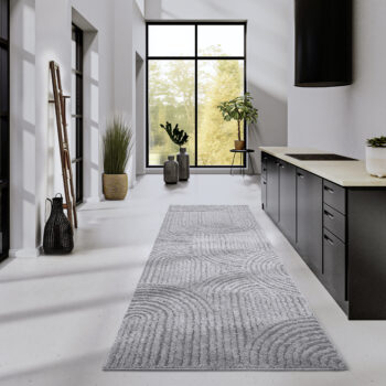 ELLE Decoration, Behúň Gallery 106091 Light Grey z kolekcie Elle, 80x240, šedá, obývacia izba
