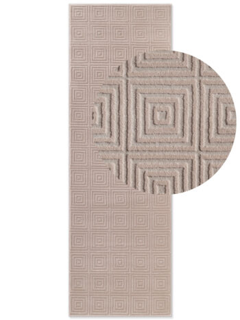 ELLE Decoration, Behúň Perles 106183 Cream Beige z kolekcie Elle, 80x240, béžová, obývacia izba