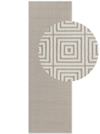 ELLE Decoration, Behúň Perles 106184 White Cream z kolekcie Elle, 80x240, béžová, obývacia izba