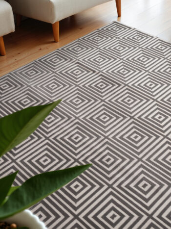 ELLE Decoration, Behúň Perles 106185 White Grey z kolekcie Elle, 80x240, šedá, obývacia izba