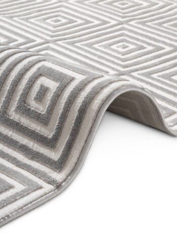 ELLE Decoration, Behúň Perles 106185 White Grey z kolekcie Elle, 80x240, šedá, obývacia izba