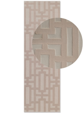 ELLE Decoration, Behúň Perles 106189 Beige Cream z kolekcie Elle, 80x240, béžová, obývacia izba
