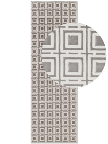 ELLE Decoration, Behúň Perles 106190 Cream Grey z kolekcie Elle, 80x240, šedá, obývacia izba