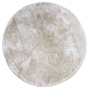 ELLE Decoration, Kusový koberec Cosy 106111 Cream kruh z kolekcie Elle, 160x160 (priemer) kruh, biela, obývacia izba