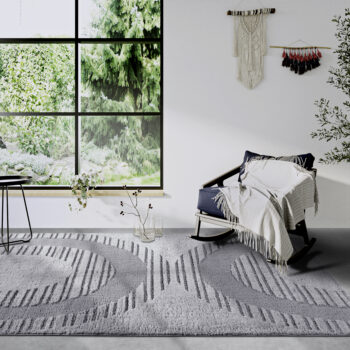 ELLE Decoration, Kusový koberec Gallery 106088 Light Grey z kolekcie Elle, 120x170, šedá, obývacia izba