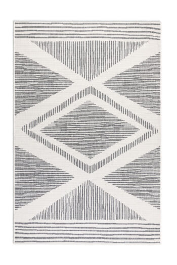 ELLE Decoration, Kusový koberec Gemini 106013 Silver z kolekcie Elle – na von aj na doma, 120x170, šedá, chodba / predsieň