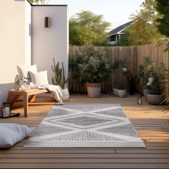 ELLE Decoration, Kusový koberec Gemini 106013 Silver z kolekcie Elle – na von aj na doma, 80x150, šedá, chodba / predsieň