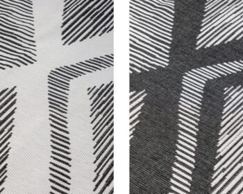 ELLE Decoration, Kusový koberec Gemini 106014 Black z kolekcie Elle – na von aj na doma, 160x230, čiernobiela, chodba / predsieň