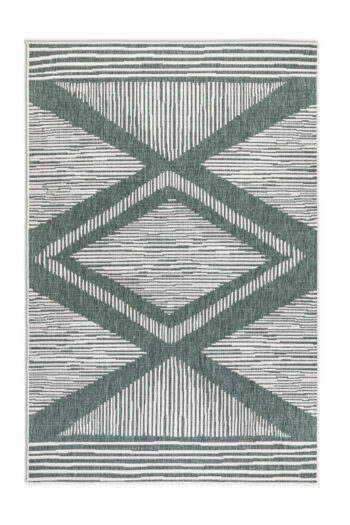 ELLE Decoration, Kusový koberec Gemini 106015 Green z kolekcie Elle – na von aj na doma, 120x170, zelená, chodba / predsieň