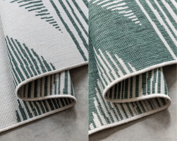 ELLE Decoration, Kusový koberec Gemini 106015 Green z kolekcie Elle – na von aj na doma, 120x170, zelená, chodba / predsieň
