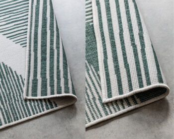 ELLE Decoration, Kusový koberec Gemini 106015 Green z kolekcie Elle – na von aj na doma, 120x170, zelená, chodba / predsieň
