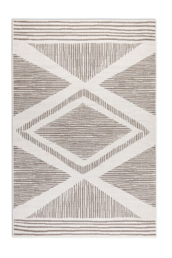 ELLE Decoration, Kusový koberec Gemini 106016 Linen z kolekcie Elle – na von aj na doma, 200x290, béžová, chodba / predsieň