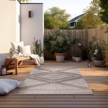 ELLE Decoration, Kusový koberec Gemini 106016 Linen z kolekcie Elle – na von aj na doma, 200x290, béžová, chodba / predsieň