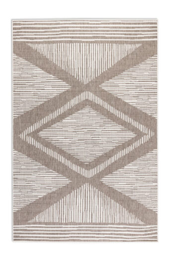 ELLE Decoration, Kusový koberec Gemini 106016 Linen z kolekcie Elle – na von aj na doma, 200x290, béžová, chodba / predsieň