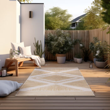ELLE Decoration, Kusový koberec Gemini 106017 Ochre z kolekcie Elle – na von aj na doma, 200x290, žltá, chodba / predsieň