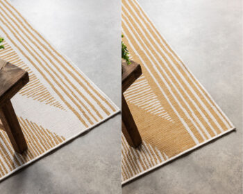 ELLE Decoration, Kusový koberec Gemini 106017 Ochre z kolekcie Elle – na von aj na doma, 200x290, žltá, chodba / predsieň