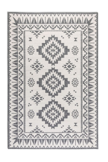 ELLE Decoration, Kusový koberec Gemini 106018 Silver z kolekcie Elle – na von aj na doma, 200x290, šedá, chodba / predsieň