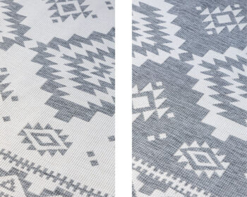 ELLE Decoration, Kusový koberec Gemini 106018 Silver z kolekcie Elle – na von aj na doma, 200x290, šedá, chodba / predsieň