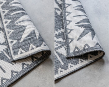 ELLE Decoration, Kusový koberec Gemini 106018 Silver z kolekcie Elle – na von aj na doma, 200x290, šedá, chodba / predsieň