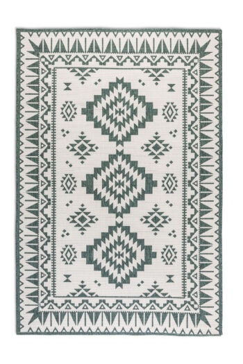 ELLE Decoration, Kusový koberec Gemini 106020 Green z kolekcie Elle – na von aj na doma, 80x150, zelená, chodba / predsieň